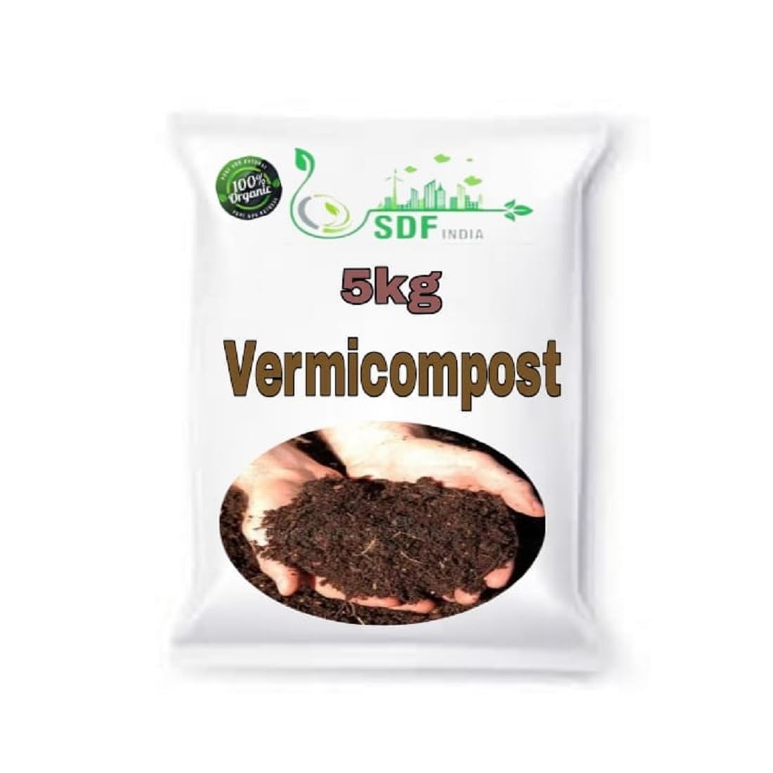 SDF Vermicompost | Organic Manure for Plants | Fertilizer for Home Gardening | Soil Mix for Pot Plants | Compost Garden Soil | Enriched Potting Soil | Natural Booster for Flowering Plant 2kg (B0CB8RP4ZT) Amazon Price History, Amazon Price Tracker