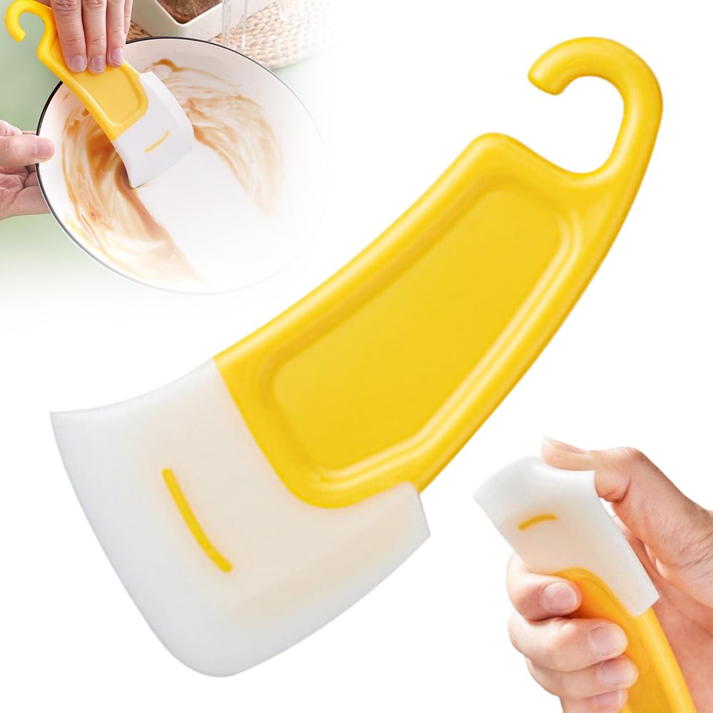 Espátula de silicona de grado alimenticio para cocina, raspador de limpieza de sartenes de silicona, espátula de silicona resistente al calor, juego de espátulas de goma de silicona de grado