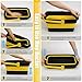 Collapsible Mop Bucket for Cleaning with Handle, Silicone Square Wash Bucket for Windows Cleaning Car Washing,Cleaning Supplies Organizer Plastic Water Bucket for Storage Household use, 3-Gallon