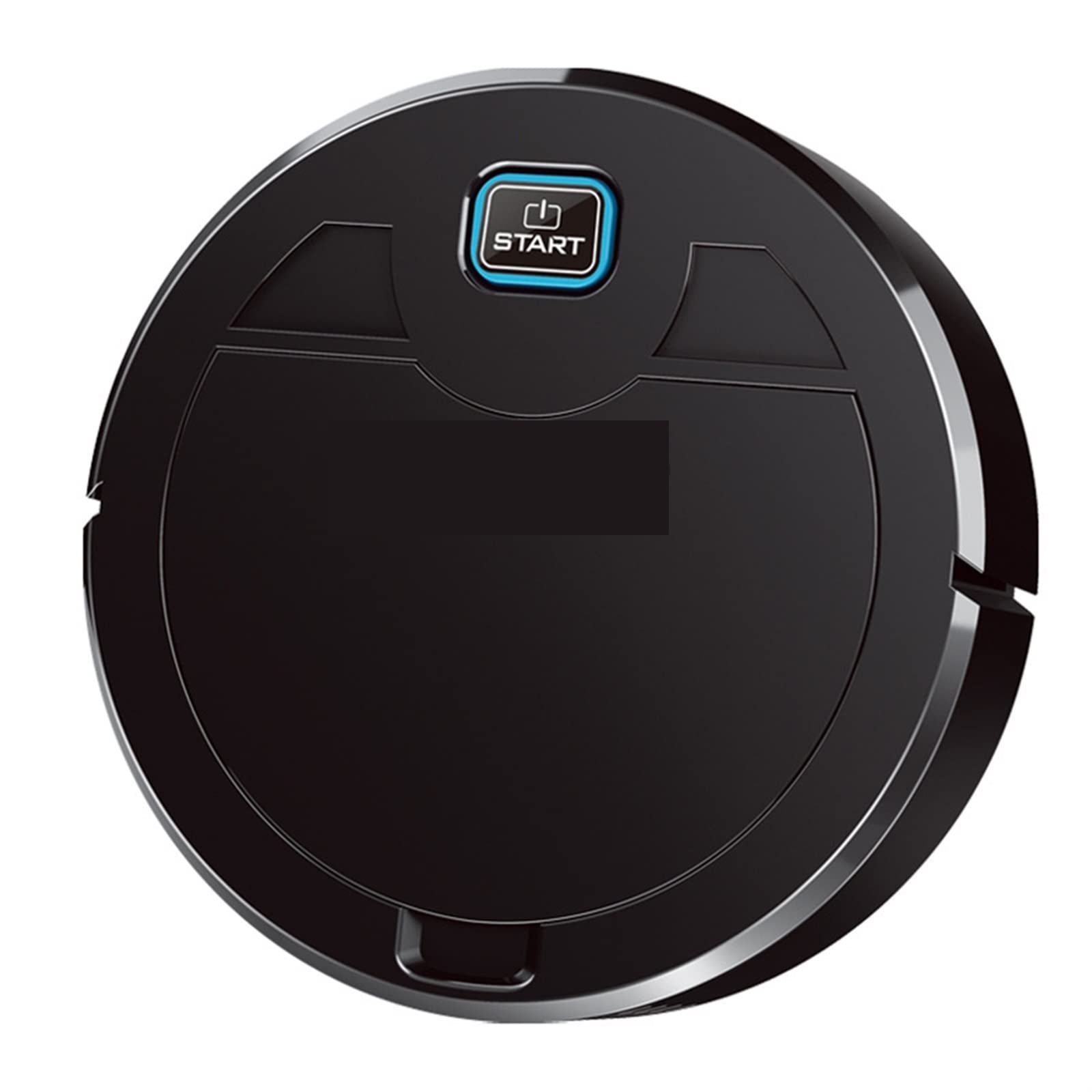 Robot aspirateur intelligent noir avec plusieurs modes de nettoyage pour poils d'animaux