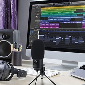 YOUSHARES YOUSHARES Foam Mic Windscreen - Wind Cover Pop Filter Compatible with FIFINE USB Microphone (669B K669) for Recording and Streaming