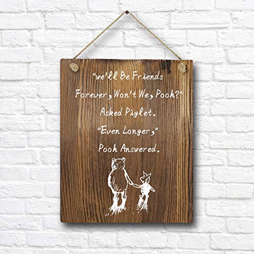 Winnie The Pooh Quotes and Saying Rustic Wood Wall Art Decor- 8