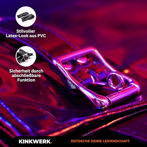 Handschellen aus PVC in Latex-Optik für BDSM und Fetischspiele
