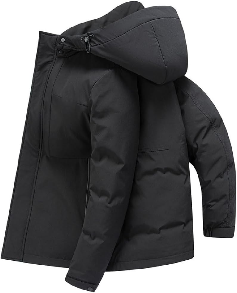 VIDI Warm Winter Down Jacket Hooded Mid-length Thickened