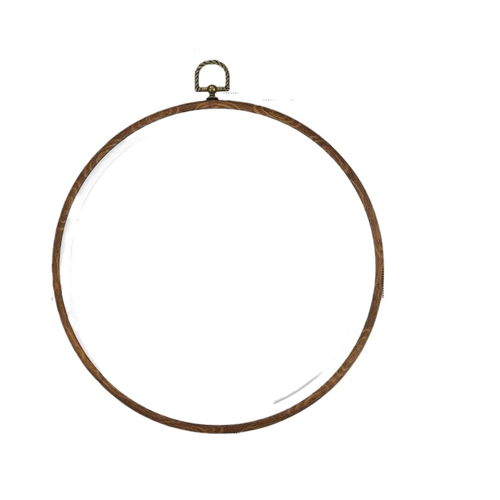 CQAHDSEVF Embroidery Hoop Circle, Mini Embroidery Hoops Imitation Wood Multishape Frame for Cross Stitch Sewing(Round 26cm)