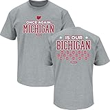 Ohio State Buckeye Fans. Michigan Is Our Bichigan Grey T-Shirt (S-5X)