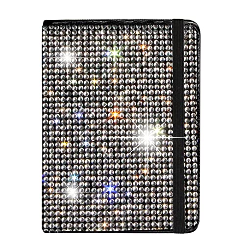 Lifutopia Bling Passport Vaccine Card Drive License Holder Combo W/Airtag Keychian, Glitter Rfid Blocking Credit Card Holder Travel Wallets Cover Case For Men Women Colorful #TOP1