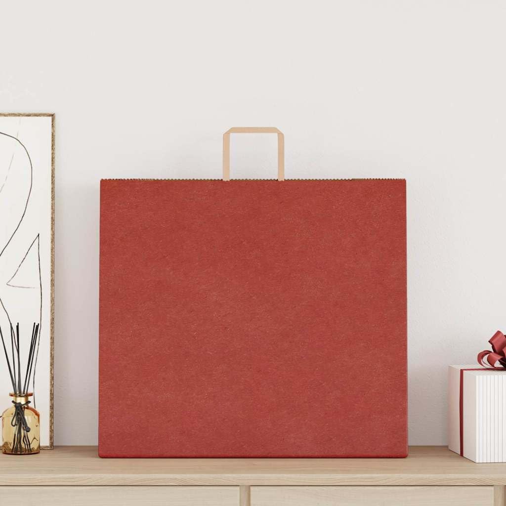 MBDRKVGF Bolsas de papel (250 unidades, 54 x 15 x 49 cm), color rojo