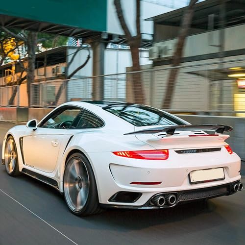 DREAMIZER 47\" Universal Car Rear Trunk Spoiler Wing Carbon Fiber Sport Style W/Adhesive