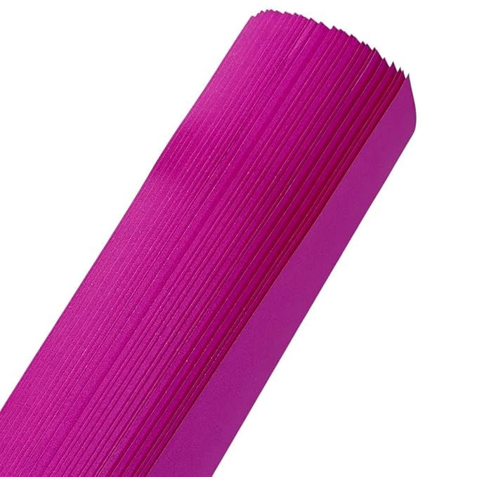 Image of SEJASCOLLECTIONS | Pack of 20 | Dark Pink, Bright, A1, BIG / FULL Size, Pastel Sheets / Chart Paper, Used in art and craft, collage, projects, posters etc. Plain / Unrulled, Size: 70x56 centimeters, 200 GSM thickness.