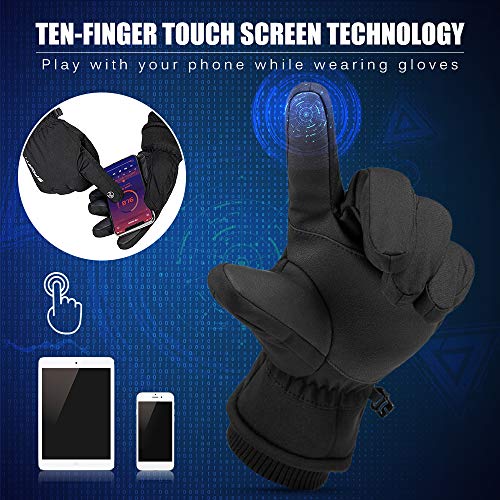 Luvas, Romacci Luvas de inverno quente Luvas de neve para homens e mulheres