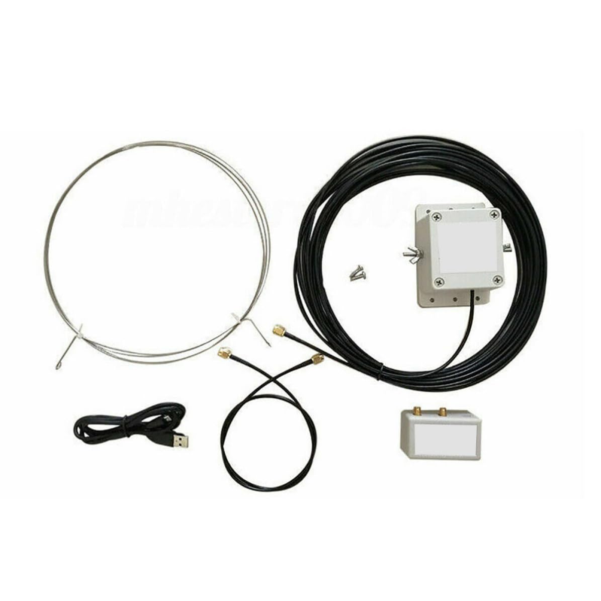 Antenne Mla-30 Annulaire Active à Ondes Moyennes Points Virtuels Profonds, Installation Facile en Plastique pour Toit et Balcon, Motif de 8