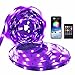 Music Led Strip Lights RGB Rope Lights 16.4ft Bluetooth Strip Lights Mood Lighting Led Strips Phone App Controlled Dimmable Strip tv Led Backlight Color Changing Led Lights 12V Power Supply for Room