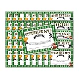 Football Achievement Awards 40pk 8.5x11” End of Year Superlatives Team Certificates Youth Sports Player MVP Recognition Paper