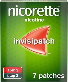 Nicorette Step 2 Invisi Patch, 7 Nicotine Patches, 15 mg (Stop Smoking Aid)