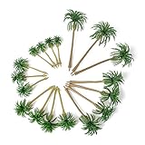 HUIANER Model Trees Palm Tree, 3.1' - 6.3' Mixed 5 Size Fake Plastic Trees with No Stands for DIY...