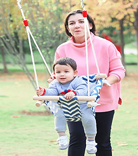 Cadeira de balanço suspensa para bebês, balanço interno para bebês, balanço interno de lona com almo