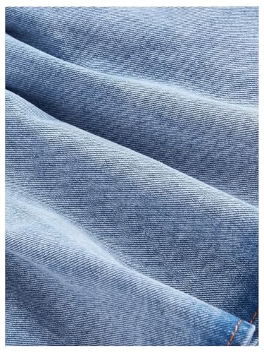 Women's Plus Size Denim Mini Skirt Y2k Bow Tie Knot Ruffle Tiered Short Jean Skirts3