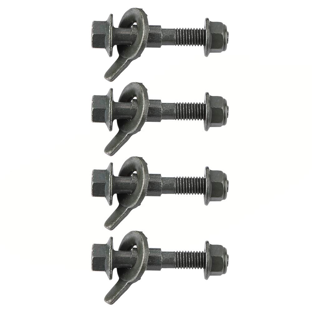 5 x pernos de leva-tornillo excentrico-Duokon Perno de leva, nuevo, vehículos de 12 mm, acero, alineación de cuatro ruedas, kit de inclinación ajustable, perno de leva