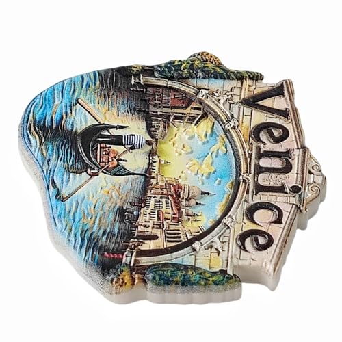 Imán decorativo souvenir de Venecia para refrigerador miniatura 5