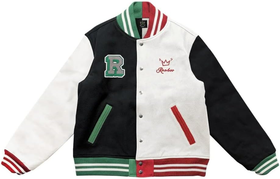 Ranboo New Logo Dream Team SMP Long Sleeve Varsity Jackets Women Men Baseball Uniform Button Jacket (Jl03194a01-b308,XL)