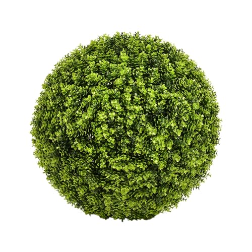 Topiario artificial de boj artificial, topiario, color realista para patio, balcón, jardín, boda, hogar, plantas de girasol artificiales (GN6, talla única)