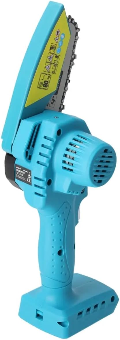 Cordless Mini Chainsaw, Mini Pruning Saw, Guide Rail 4 Inch, Ultralight Construction, Compact Dimensions, Ergonomic Design, Chain Guard, Battery Operated, Battery Operated without Battery/Charger