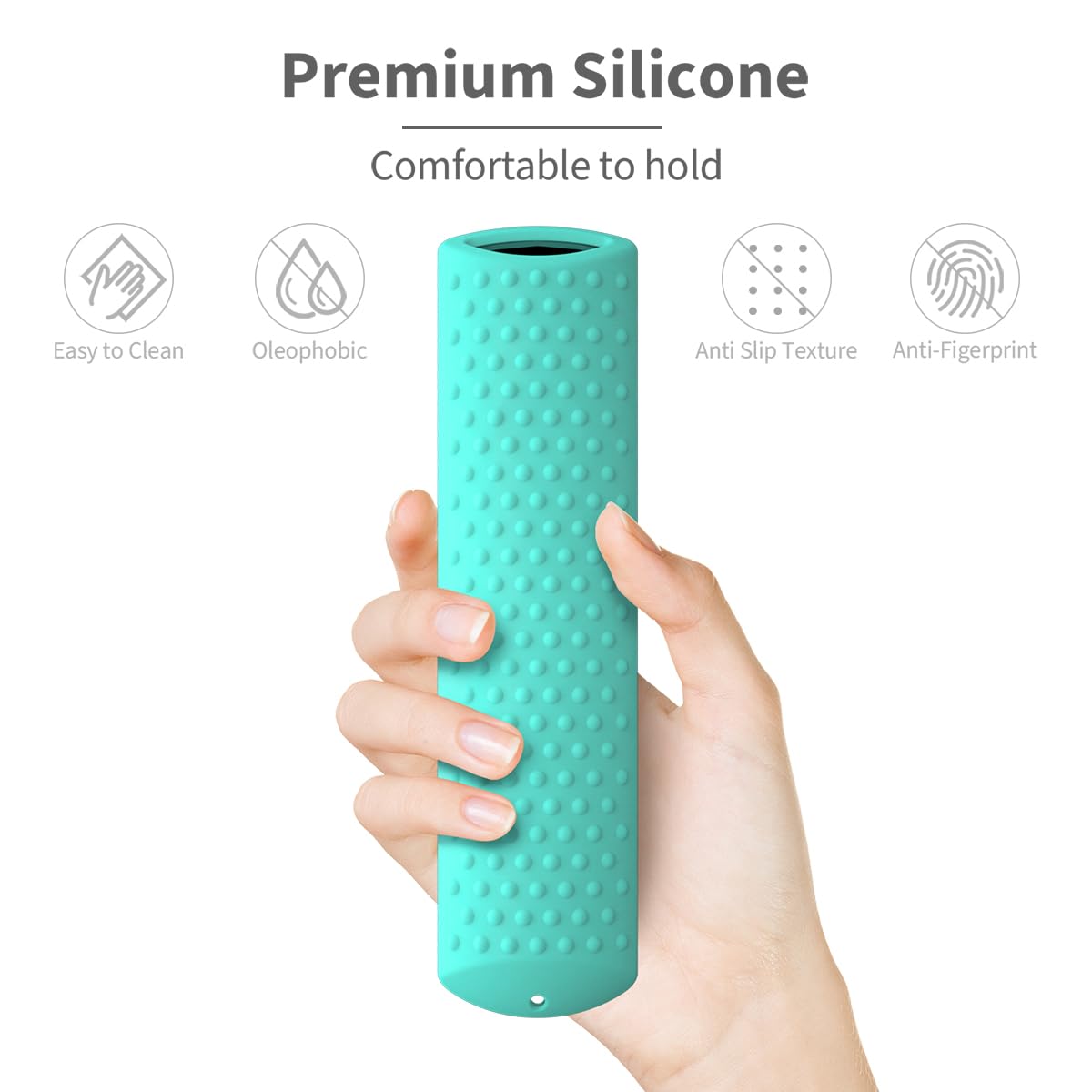 Custodia in silicone da 6,4 pollici compatibile con Fire TV Stick 4K Max 2a generazione 2023, custodia in silicone antiscivolo con cordino