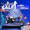 eAhora M1P Sidecar Electric Motorcycle for Adult, 2 Person Ride, 2000W Powerful Motor,40+ Miles Long Range on 60V 30Ah Lithium Battery,37MPH Hight Speed #1