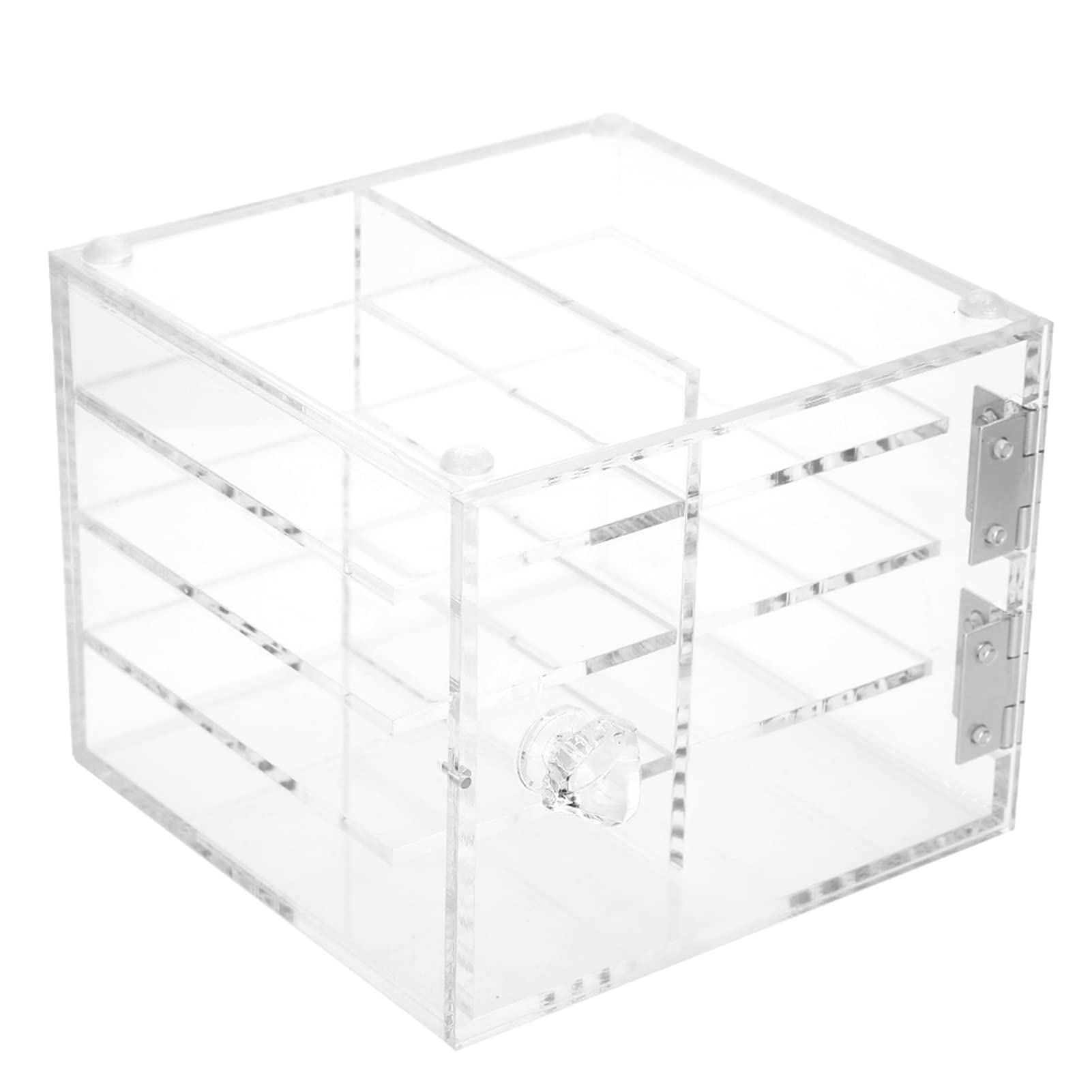 Estuche de pestañas postizas de 8 niveles transparente para proteger del polvo