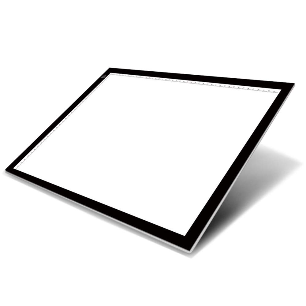 Tavoletta luminosa A3 Disegno LED Copia Board Ultra Sottile Stepless Luminosità, Controllo Tocco con Funzione Memoria Per Calligrafia Serigrafia Schizzo Animazione Stencil, Cavo USB(47*34.5*0.5CM)