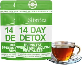 14 Day Detox Herbal Weight Loss Tea - Natural Belly Fat Burning Tea, Supports Healthy Digestion & Body Cleanse(2PCS)