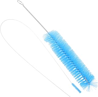 Yardenfun 2 piezas Cepillos Flexibles Inoxidable para Cepillos de Manguera para Desatascar y Limpiar Refrigeradores y Lavadoras Herramientas de Eficientes Color Azul