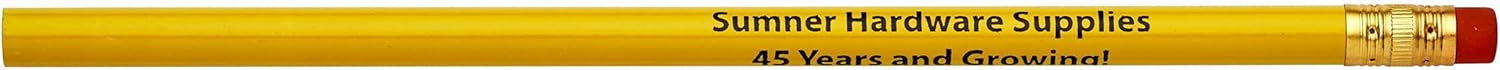 Pencil Guy Promotional Personalized Imprinted School Bus Yellow Round Pencils 144 to a box. 19 color(s) to choose from!