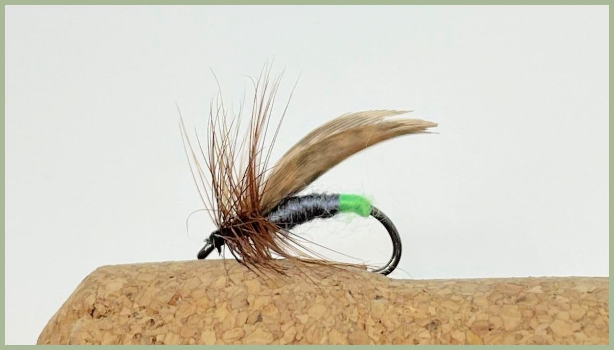 Grannom Caddis, Sedge Trout Flies, choice of size and quantity, April to October (3, Mixed)