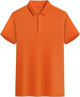 Mens Polo Shirts Short Sleeve Work Polo Shirt Big and Tall Shirts Comfortable Slim Fit T Shirt Soft Lightweight Tops