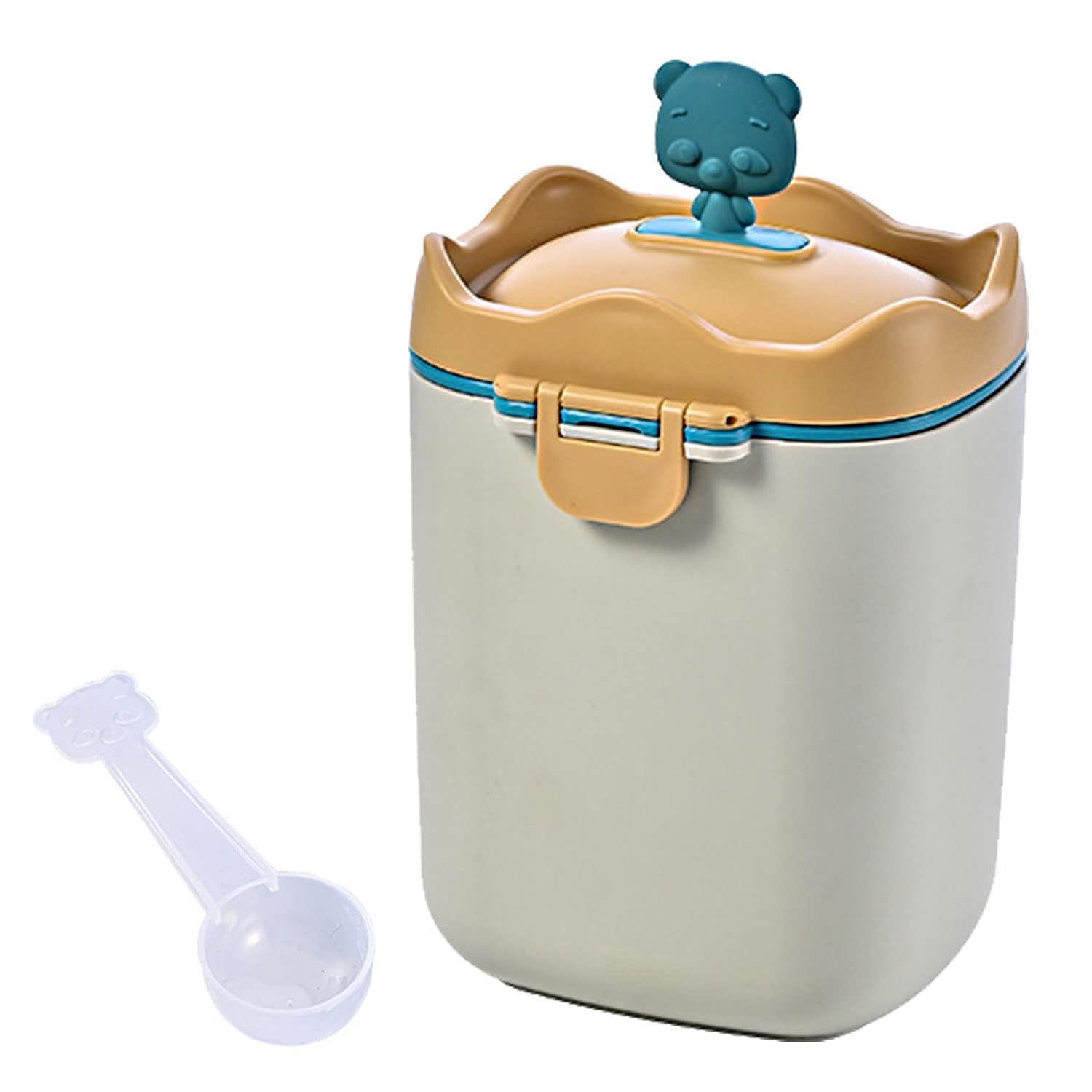 Dispensador de Leche en Polvo,Dispensador de Fórmula para Bebés,Hermético Caja de Leche en Polvo para Alimentaci,Contenedor Dispensador de Fórmula Portátil para Viajes