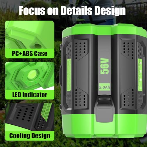 Image of 2Pack BA2800T 56V Battery Replacement for EGO Battery 5.0Ah | Compatible with EGO Battery 56Volt Cordless Tools