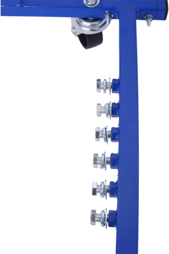 Heavy Duty Engine Cradle with Wheels, 1000lbs Capacity Rolling Engine Stand, Powder Coated 3-inch Steel with Built-in Hardware Storage (Blue)
