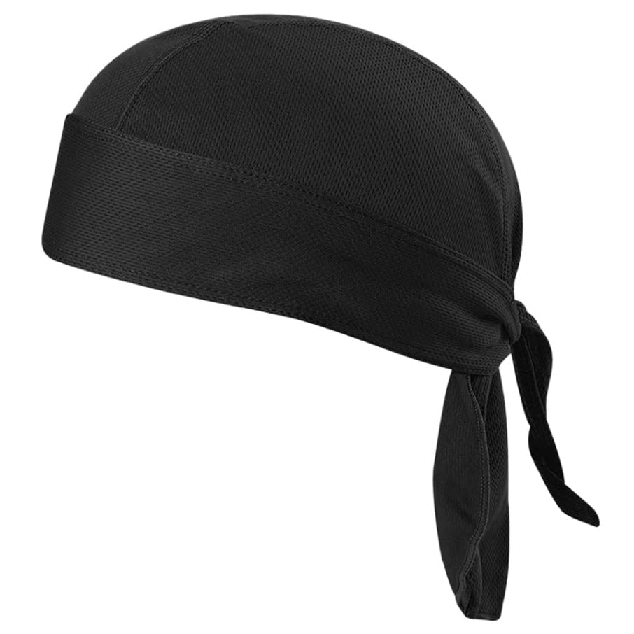 Do Rag Cycling Motorcycle Hat Durag Sports Headband Pirate Cap Bandana for Helmet Bike UV Protection
