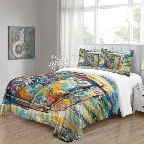 Housse de couette tambour 3D pour chambre d'adolescent dynamic lit super king size 260x220 cm