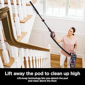 Shark LA702 Rotator Pet Lift-Away ADV Upright Vacuum with DuoClean PowerFins HairPro & Odor Neutralizer Technology, Wine Purple Shark LA702 Rotator Pet Lift Away ADV Upright Vacuum with DuoClean PowerFins HairPro Odor Neutralizer Technology Wine Purple