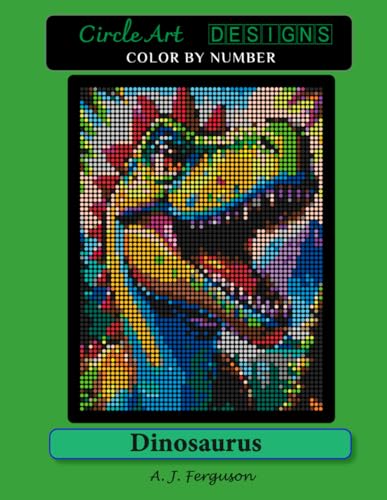 Dinosaurus Color By Number Book - Standard Paper