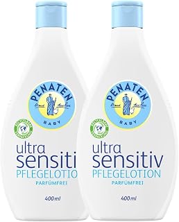 PENATEN Ultra Sensitive Care Lotion perfume-free, baby skin care body lotion without perfume and dyes, specially developed for very sensitive baby skin (1 x 400 ml)