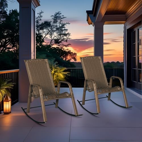 2 Cadeira Balanço Aconchego Poltrona para Varanda Descanso Àrea J...