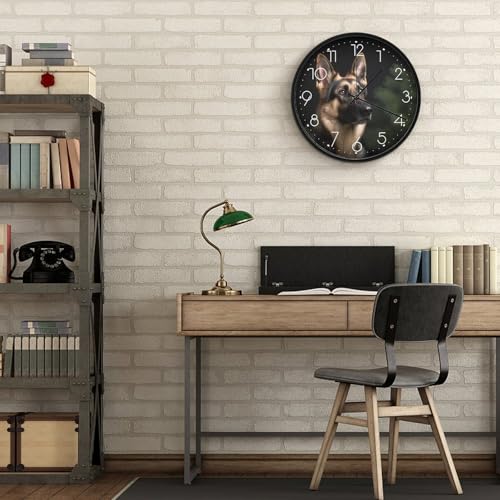 Horloge murale berger allemand moderne pour décorer le salon et la chambre