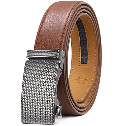 Zitahli Belt Men - Ratchet Belt For Men With 1 3/8" Dress Jean Belt In Gift Box - Micro Adjustable Belt 30"-36" #TOP27