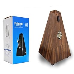 TAMUME Bois-Coloré Antique Cru Pyramide Style Renforcé plastique Metronome 40-208 BPM Tempo Minuteur Musique Intégré… - Les Beatles, Paul McCartney, John Lennon, RIngo Starr, George Harrison