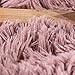 Paco Home Hochflor Teppich Rund Wohnzimmer Schlafzimmer rutschfest Shaggy Modern Flauschig Einfarbig Langflor Kunstfell, Grösse:80 cm Rund, Farbe:Alt-Rosa