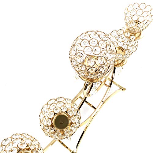 Allgala 5-Arm Bowls Tealight Candelabra Candle Holder-Gold-Hd89008 #TOP2
